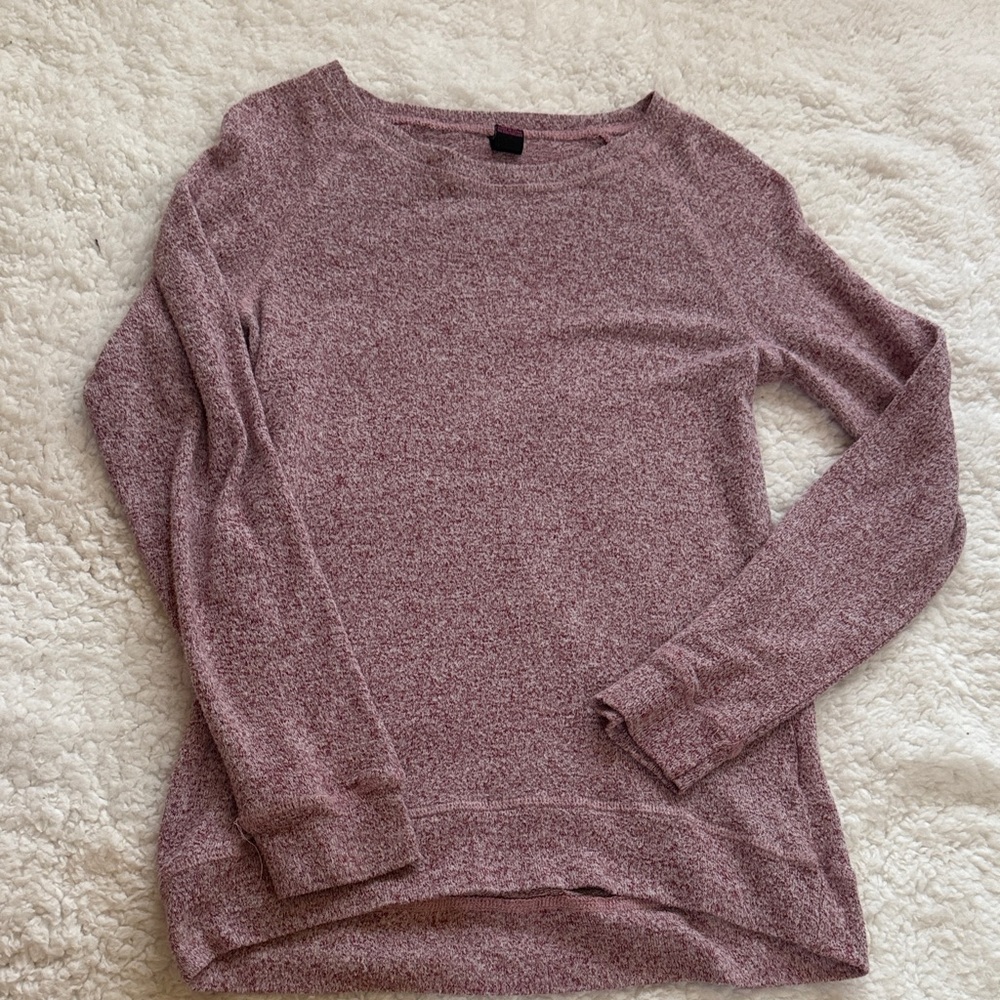 Cozy Kids Long Sleeve Tee in Heathered Pink